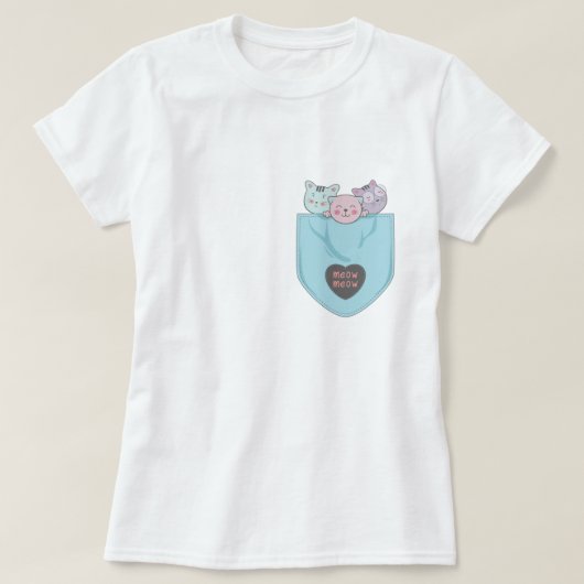 T-shirt Kitts de poche (Design devant)