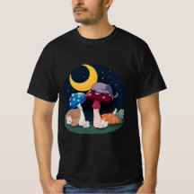 Kitts-et-chats dormant sur la grappe de champignon