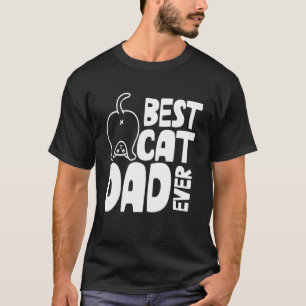 T-shirt Kitty Best Chat Papa Ever Fête des pères animal Ch
