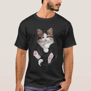 T-shirt Kitty Blanc Dans Les Chats De Poche