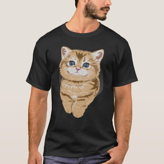 T-shirt Kitty Cat Blue Eyes Cats (Devant)