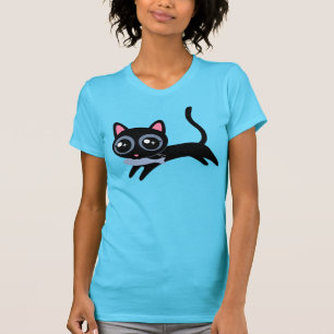 T-shirt Kitty Chat avec poisson mignon cadeau pour fille