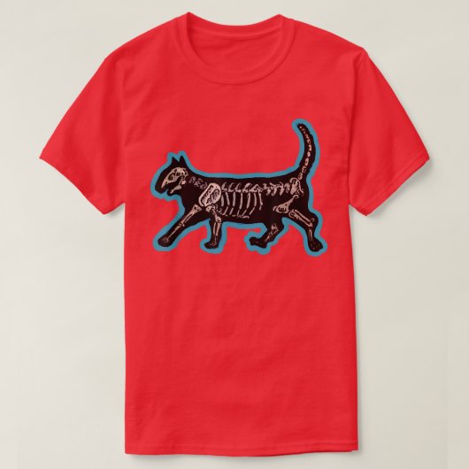 T-shirt Kitty Chat Skeleton Tee (Design devant)