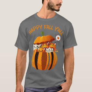 T-shirt Kitty Citrouilles dans un Citrouille