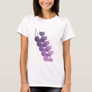 T-shirt Kitty de détente pourpre