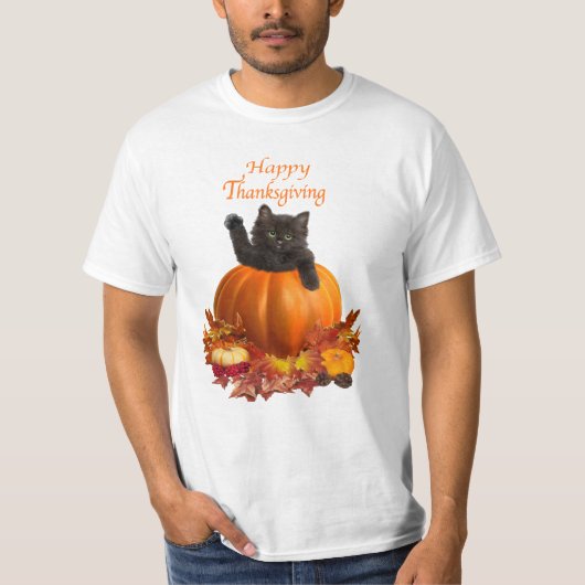 T-shirt Kitty de Thanksgiving (Devant)