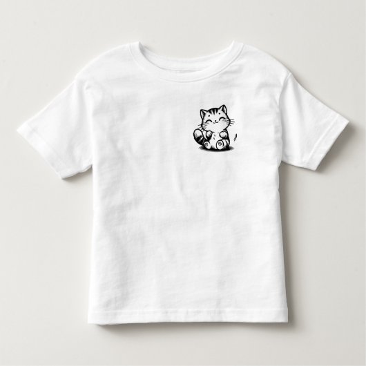 T-shirt Kitty Delight Toddler Fine Jersey (Devant)
