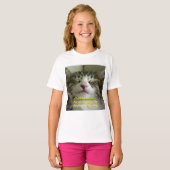 T-shirt kitty endormi (Devant entier)