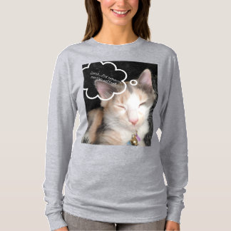 T-shirt Kitty endormie a besoin de café