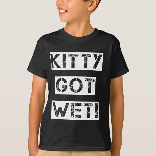 T-shirt Kitty est devenu humide ! (Devant)