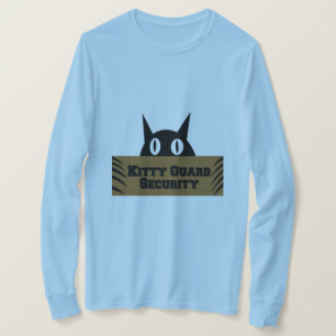 T-shirt Kitty Guard Sécurité Mème amusant