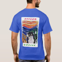 Kitty hurle avec crier maillot de texte