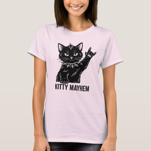 T-shirt Kitty Mayhem (Devant)