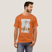 T-shirt Kitty observé par bleu doux (Devant entier)