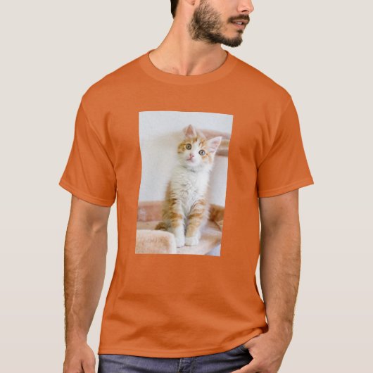 T-shirt Kitty observé par bleu doux (Devant)
