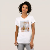 T-shirt Kitty observé par bleu doux (Devant entier)