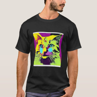 T-shirt Kitty Pop Classique Chat Chaton Coloré Mignon & Am