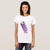 T-shirt Kitty pourpre relaxant (Devant entier)
