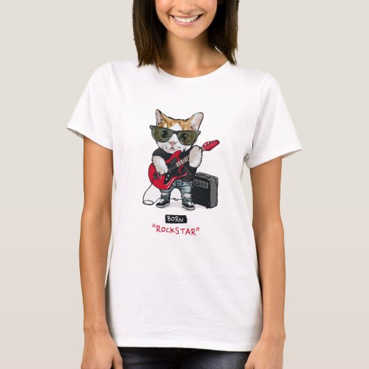 T-shirt Kitty Rockstar (Devant)