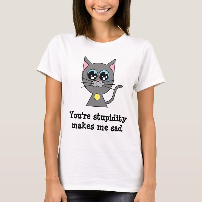 T-shirt Kitty triste (Devant)
