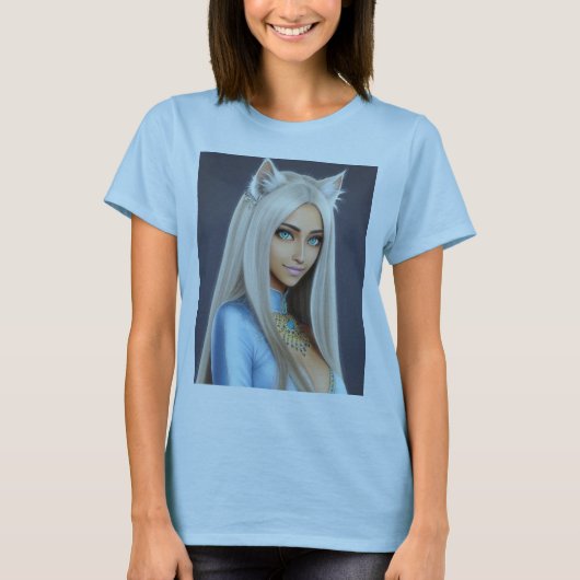 T-SHIRT KITTY WAIFU 12 (Devant)