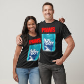 T-shirt Kitty with large Jaws attacking a mouse PAWS Class (Unisexe)
