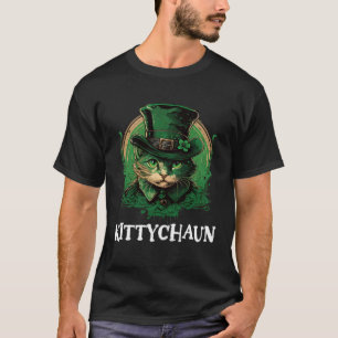 T-shirt Kittychaun St Patricks Day Chat Mignon Chat Teen F