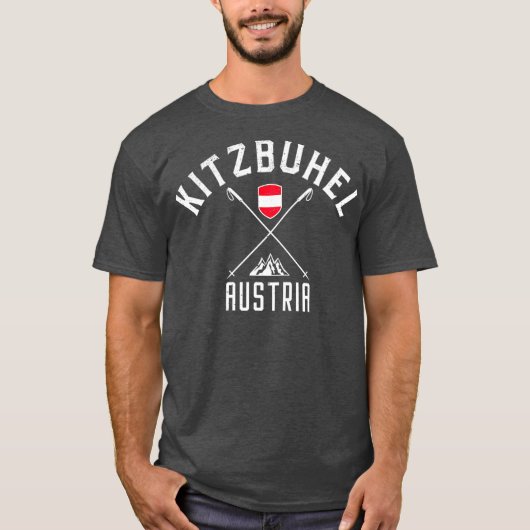 T-shirt Kitzbuhel Autriche Ski (Devant)