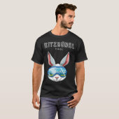 T-shirt Kitzbühel Tirol Austria Retro Ski Rabbit (Devant entier)