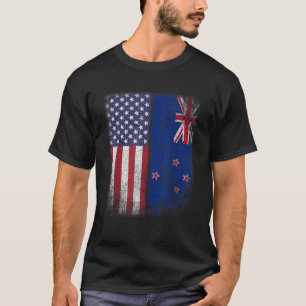 T-shirt Kiwi American Flag