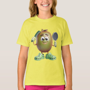 T-shirt Kiwi avec peigne et miroir