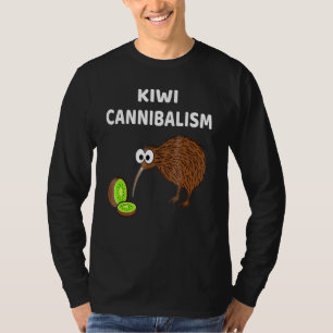T-shirt Kiwi Cannibalisme mignon Cannibalisme Oiseau Tee