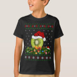 T-shirt Kiwi Fruit Lover Xmas Santa Hat Ugly Kiwi Christma<br><div class="desc">Kiwi Fruit Lover Xmas Santa Hat Ugly Kiwi Noël</div>