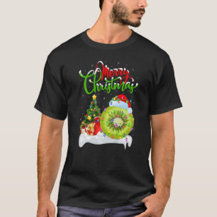 T-shirt Kiwi Fruit Xmas Décorations Père Noël Kiwi Fruit C