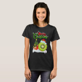 T-shirt Kiwi Fruit Xmas Decorations Santa Kiwi Fruit Chr (Devant entier)