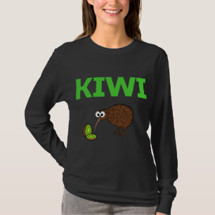 T-shirt Kiwi Oiseau et fruit Funny mignon Oiseau néo-zélan