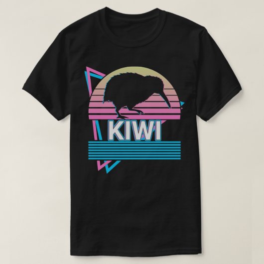T-shirt Kiwi Retro Gift (Design devant)