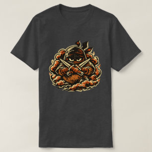 T-shirt Kiwi Shadow Ninja — Fruit Ninja Foncé Drôle Vintag