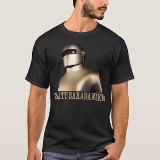T-shirt Klaatu Barada Nikto Robot Design SiFi