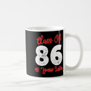 T-shirt klas 1986 40e hereniging hoog koffiemok