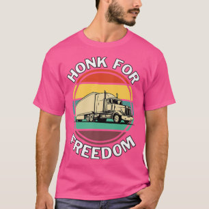 T-shirt Klaxon Pour la Liberté Soutien aux Camionneurs 