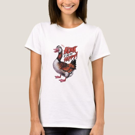 T-shirt Klaxonnez Si Vous Êtes Heureux (Devant)