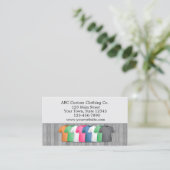 T-shirt Kledingwinkel Visitekaartje (Staand voorkant)