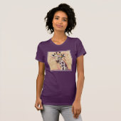 T-shirt Klimt Giraffe | Orné De Fleurs (Devant entier)