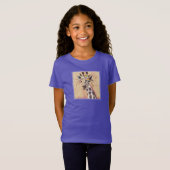 T-Shirt Klimt Giraffe | Orné De Fleurs (Devant entier)