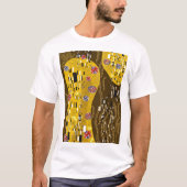 T-shirt Klimt Inspiré Or Motif Art Nouveau Le Baiser (Devant)