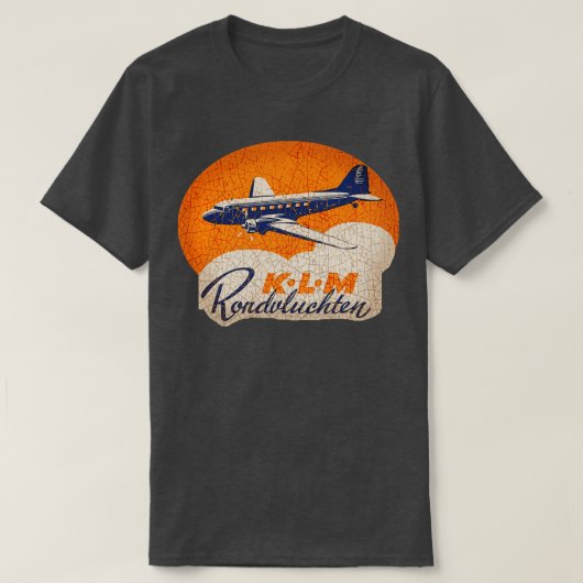T-shirt KLM Rondvluchten (Design devant)