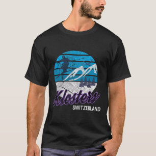 T-shirt Klosters Swiss Alps Suisse Station de ski Snowboa