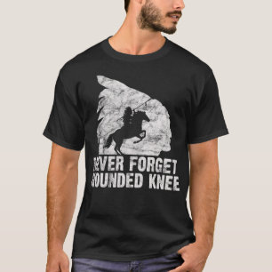 T-shirt Knee blessé Amérindien Lakota Tribu Chef vi