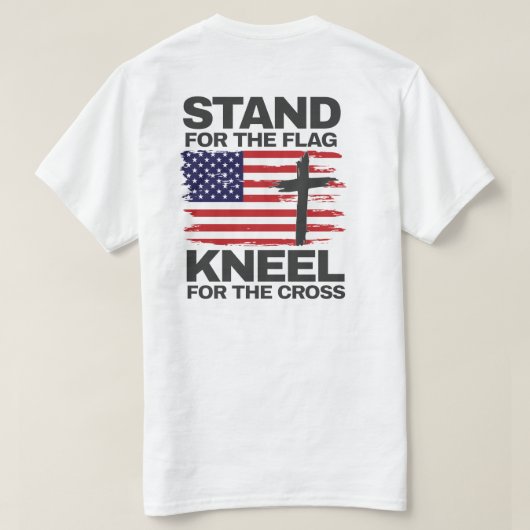 T-shirt Kneel pour la croix (Design dos)